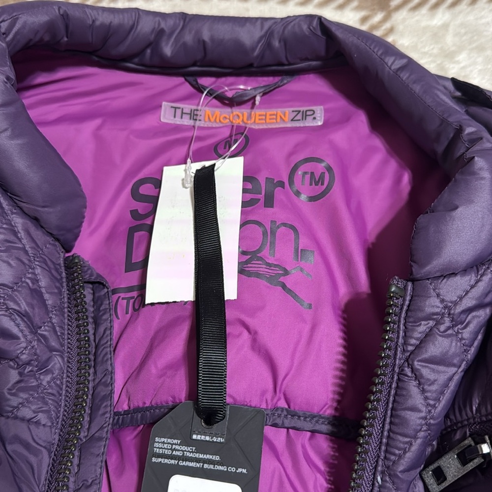 NWOT Superdry Medium Black Grape Jacket - Picture 3 of 6